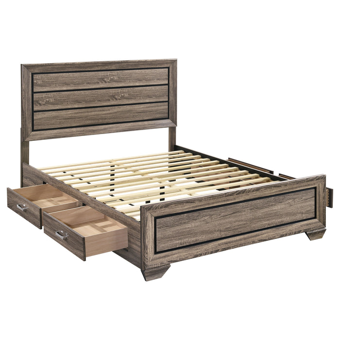 Kauffman Panel Platform Storage Bed - Levi's Discount Furniture (Vineland, NJ)