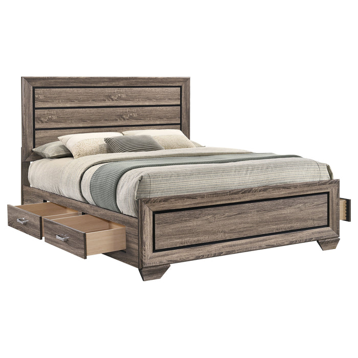Kauffman Panel Platform Storage Bed - Levi's Discount Furniture (Vineland, NJ)