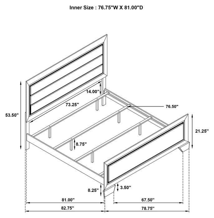 Kauffman Panel Bed - Levi's Discount Furniture (Vineland, NJ)