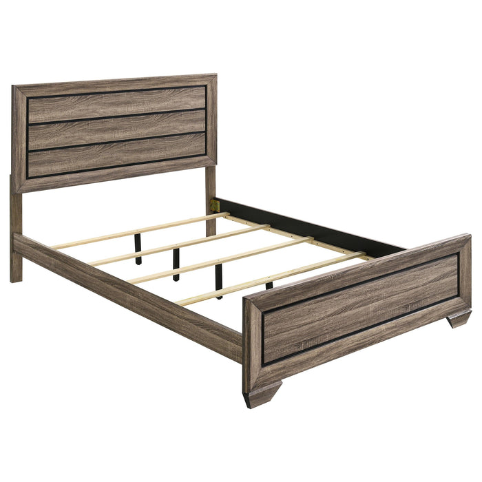 Kauffman California King, E.king, & Queen Panel Bed Washed Taupe - Levi's Discount Furniture (Vineland, NJ)