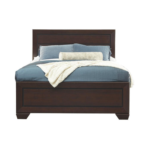 Kauffman California King, Eastren King, & Queen Panel Bed Dark Cocoa - Levi's Discount Furniture (Vineland, NJ)