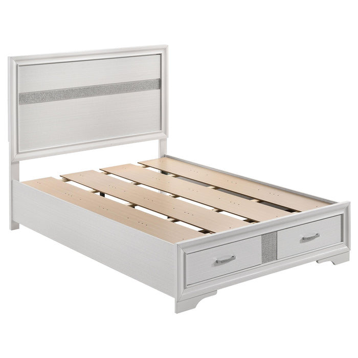 Miranda Full Storage Bed White image