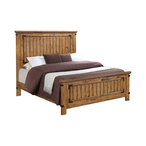 Brenner Full Panel Bed Rustic Honey image