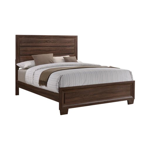 Brandon Eastern King Panel Bed Medium Warm Brown image