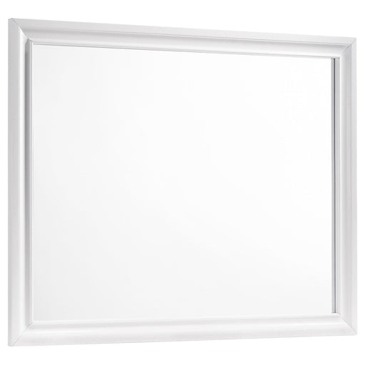 Barzini Rectangle Dresser Mirror White image