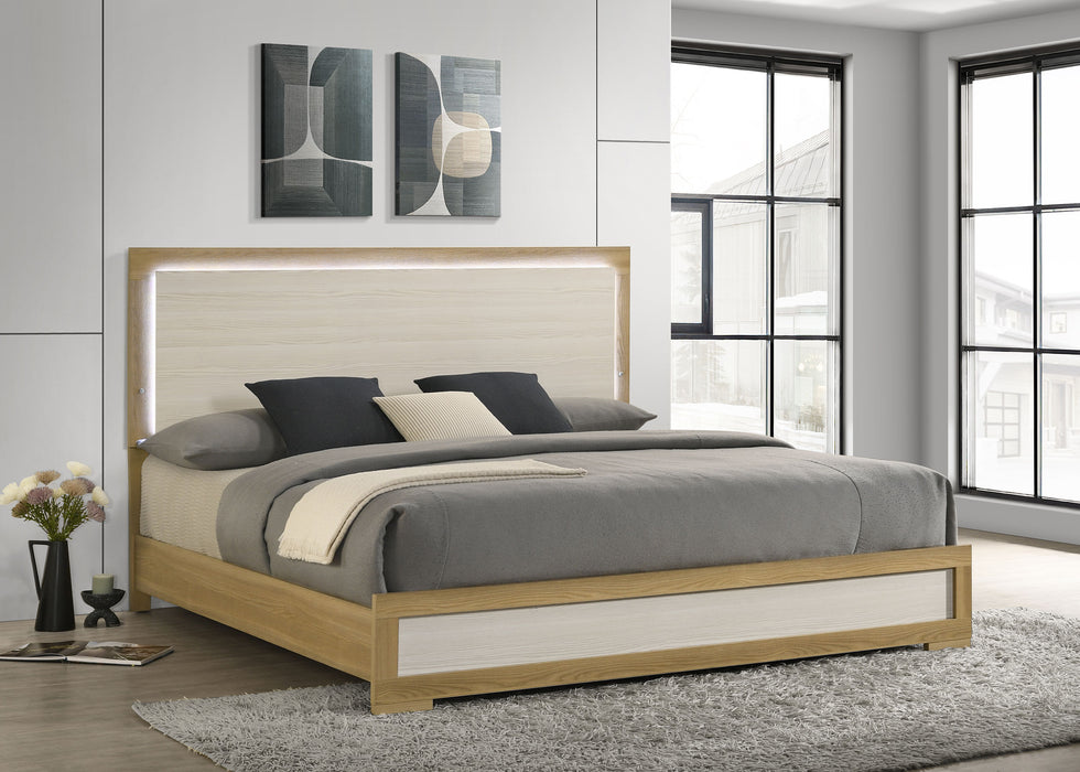 Hyland Panel Bed with LED Lighting - Levi's Discount Furniture (Vineland, NJ)