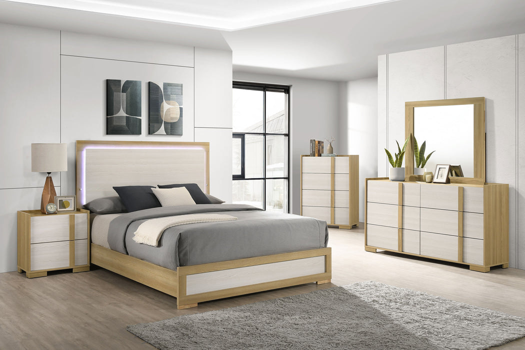 Hyland Panel Bed with LED Lighting - Levi's Discount Furniture (Vineland, NJ)