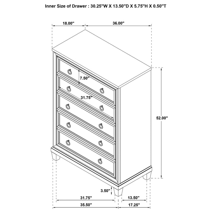 Pembroke Chest of Drawers