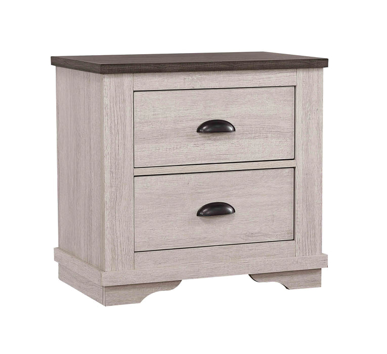 CORALEE NIGHTSTAND CHALK/GREY - Levi's Discount Furniture (Vineland, NJ)