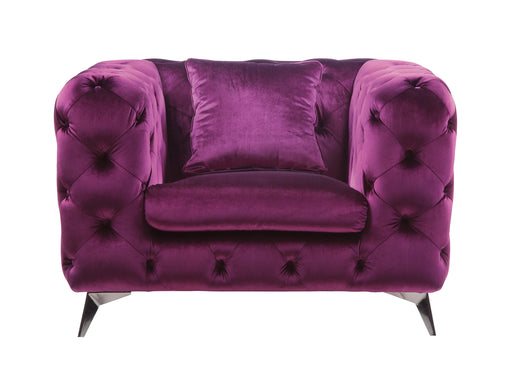 Atronia Purple Fabric Chair - Levi's Discount Furniture (Vineland, NJ)