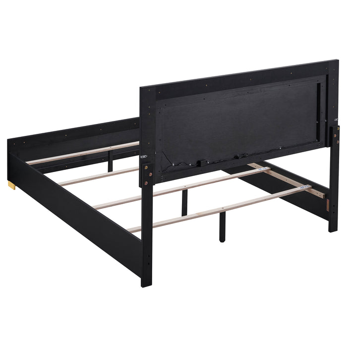 Marceline Panel Bed with LED Lighting - Levi's Discount Furniture (Vineland, NJ)