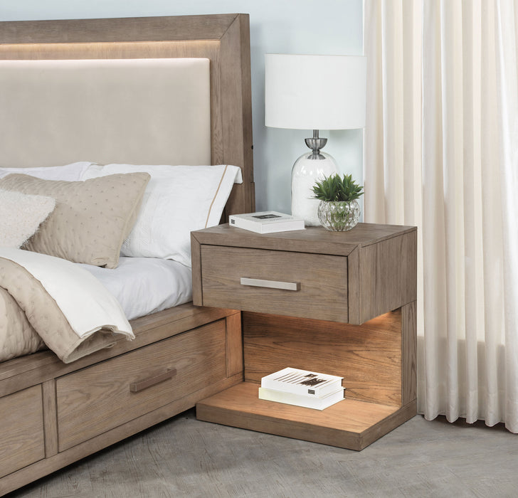 Kenora Nightstand with LED Lighting - Levi's Discount Furniture (Vineland, NJ)