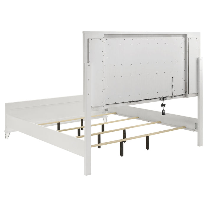 Marmore Panel Bed with LED Lighting - Levi's Discount Furniture (Vineland, NJ)