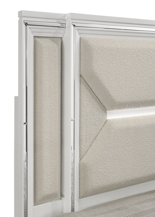 Marmore Panel Bed with LED Lighting - Levi's Discount Furniture (Vineland, NJ)
