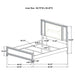 Marmore Panel Bed with LED Lighting - Levi's Discount Furniture (Vineland, NJ)
