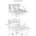 Fenwick Bookcase Platform Bed - Levi's Discount Furniture (Vineland, NJ)
