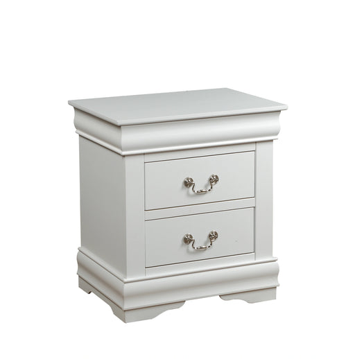 Louis Philippe White Nightstand - Levi's Discount Furniture (Vineland, NJ)