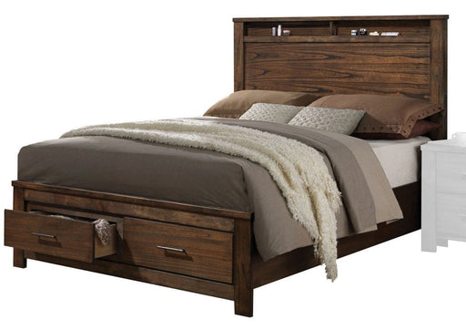 Acme Merrilee Queen Storage Bed in Oak 21680Q - Levi's Discount Furniture (Vineland, NJ)