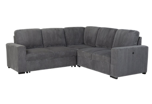 U2660 Grey Sofa Bed Sectional W/O Chaise and W/O Pullout