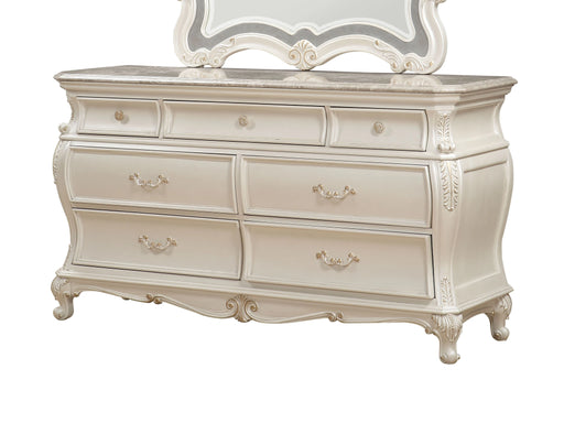 Chantelle Pearl White Dresser - Levi's Discount Furniture (Vineland, NJ)