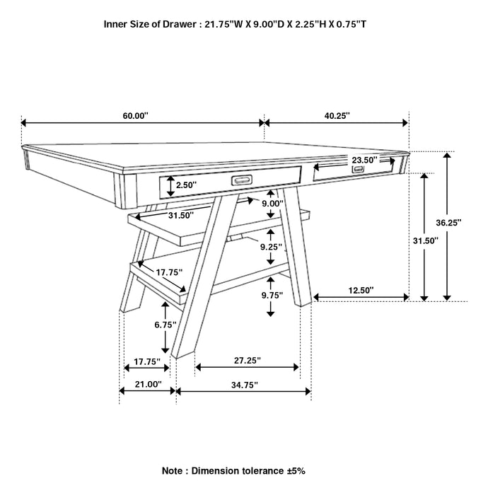 Dewey Counter Height Dining Table - Levi's Discount Furniture (Vineland, NJ)
