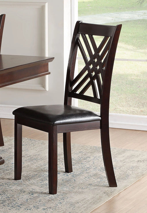 Acme Furniture Katrien Side Chair in Black and Espresso (Set of 2) 71857 - Levi's Discount Furniture (Vineland, NJ)