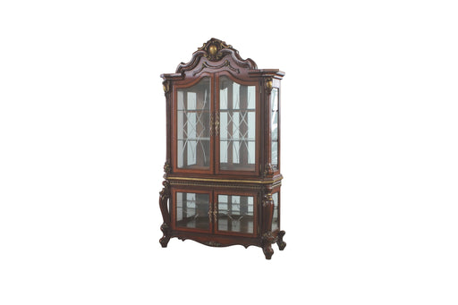 Picardy Cherry Oak Curio Cabinet - Levi's Discount Furniture (Vineland, NJ)