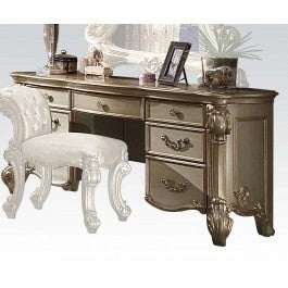 Acme Vendome Vanity Desk in Gold Patina 23007 - Levi's Discount Furniture (Vineland, NJ)