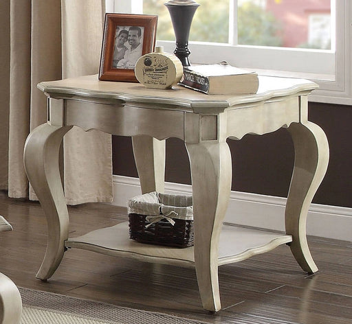 Acme Chelmsford End Table in Antique Taupe 86052 - Levi's Discount Furniture (Vineland, NJ)