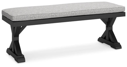 Beachcroft Outdoor Bench with Cushion - Levi's Discount Furniture (Vineland, NJ)