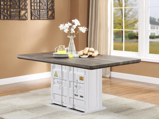 Cargo Antique Walnut & White Dining Table - Levi's Discount Furniture (Vineland, NJ)
