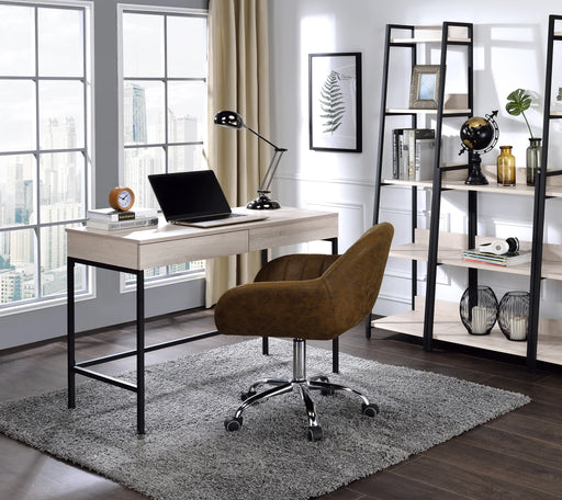 Wendral Natural & Black Desk - Levi's Discount Furniture (Vineland, NJ)