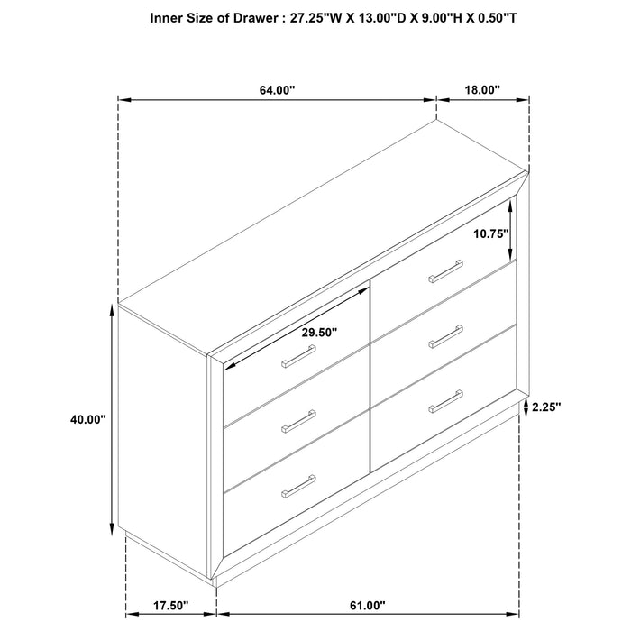 Kenora Dresser - Levi's Discount Furniture (Vineland, NJ)