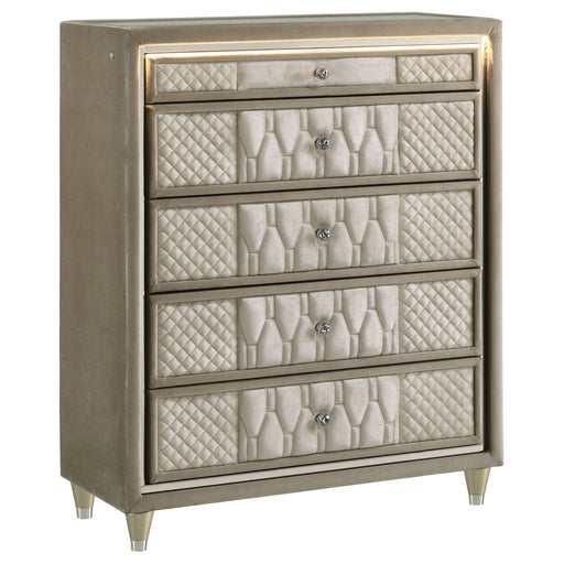 Lorient Chest of Drawers with LED Lighting - Levi's Discount Furniture (Vineland, NJ)