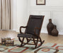 Triton Espresso PU & Walnut Rocking Chair - Levi's Discount Furniture (Vineland, NJ)