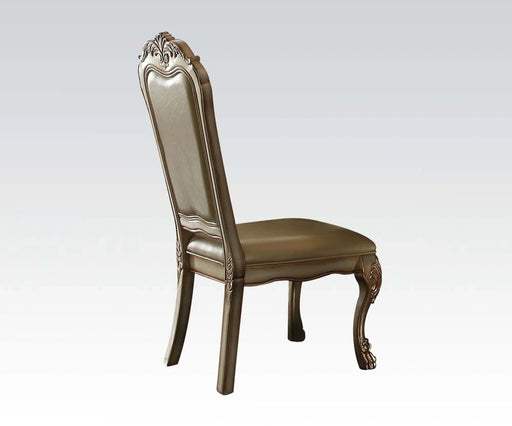 Acme Dresden Side Chair in Gold Patina (Set of 2) - Levi's Discount Furniture (Vineland, NJ)