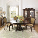 Chateau De Ville Fabric & Espresso Arm Chair - Levi's Discount Furniture (Vineland, NJ)