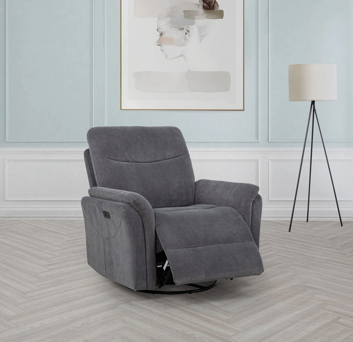 Adler Power Swivel Glider Recliner - Levi's Discount Furniture (Vineland, NJ)