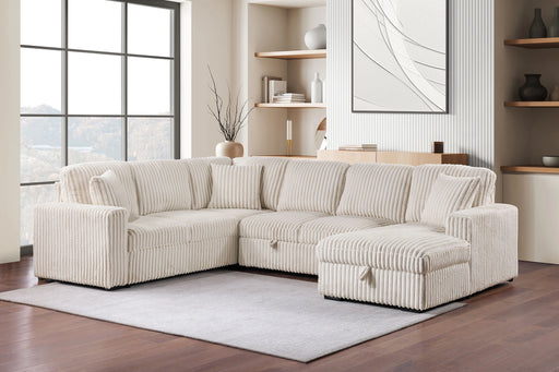 Devonshire Pull-Out Sleeper Sectional Sofa - Levi's Discount Furniture (Vineland, NJ)