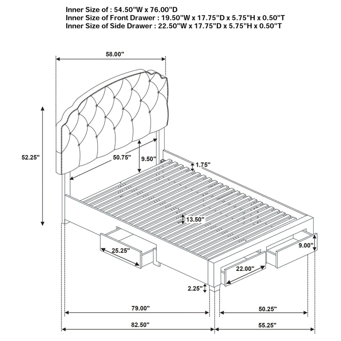 Marianna Panel Platform Storage Bed - Levi's Discount Furniture (Vineland, NJ)
