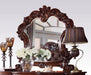 Acme Vendome Landscape Mirror with Intricate Details in Cherry 22004 - Levi's Discount Furniture (Vineland, NJ)