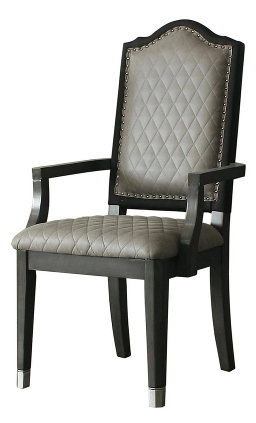 Acme Furniture House Beatrice Arm Chair in Charcoal (Set of 2) 68813 - Levi's Discount Furniture (Vineland, NJ)