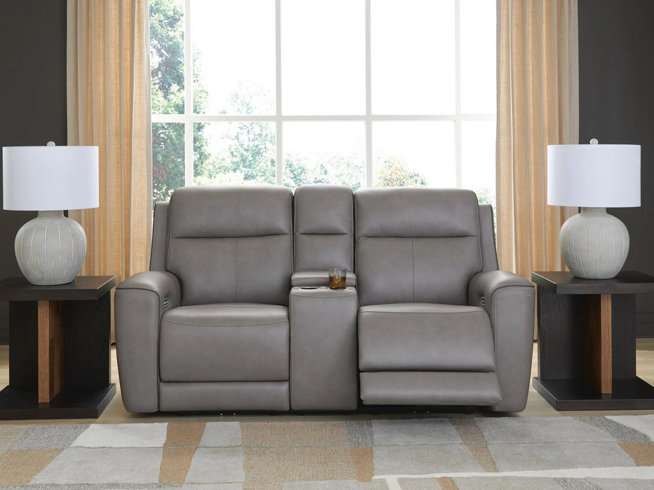 5Z-Comfort Power Reclining Loveseat with Console - Levi's Discount Furniture (Vineland, NJ)