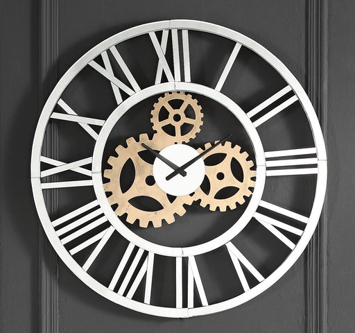 Acilia Mirrored Wall Clock - Levi's Discount Furniture (Vineland, NJ)