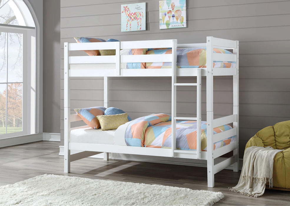 Ronnie White Bunk Bed (Twin/Twin) - Levi's Discount Furniture (Vineland, NJ)