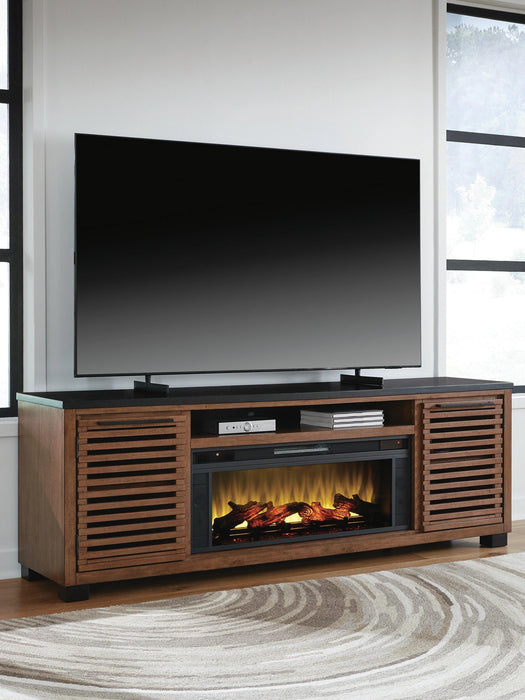 Kallari 84" TV Stand with Electric Fireplace - Levi's Discount Furniture (Vineland, NJ)