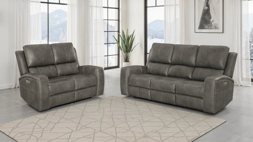 Brickston Triple Power Reclining Sofa Set - Levi's Discount Furniture (Vineland, NJ)