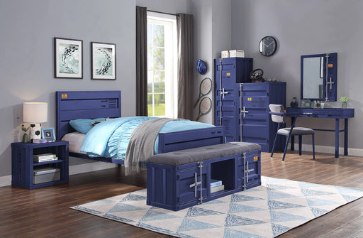 Cargo Blue Twin Bed - Levi's Discount Furniture (Vineland, NJ)