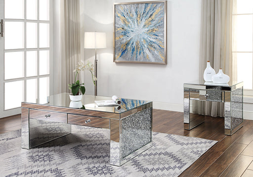 Noralie Mirrored & Faux Diamonds Coffee Table - Levi's Discount Furniture (Vineland, NJ)