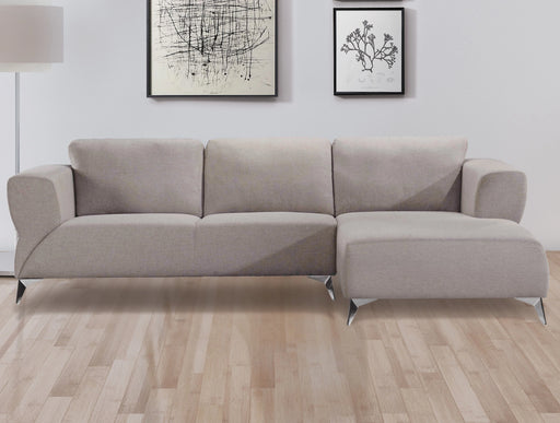 Josiah Sand Fabric Sectional Sofa - Levi's Discount Furniture (Vineland, NJ)
